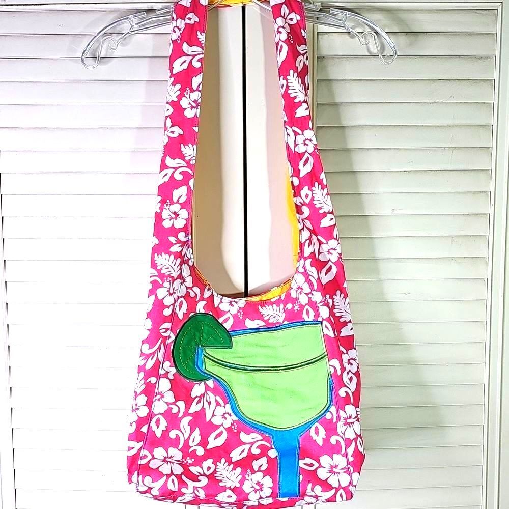 NEW w/o Tags Hobo Bag Margherita Green Pink White Shoulder Bag